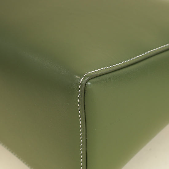 Loro Piana Dark Lichen Green Extra L27 Saddle Bag-Loro Piana-THE CLOSET