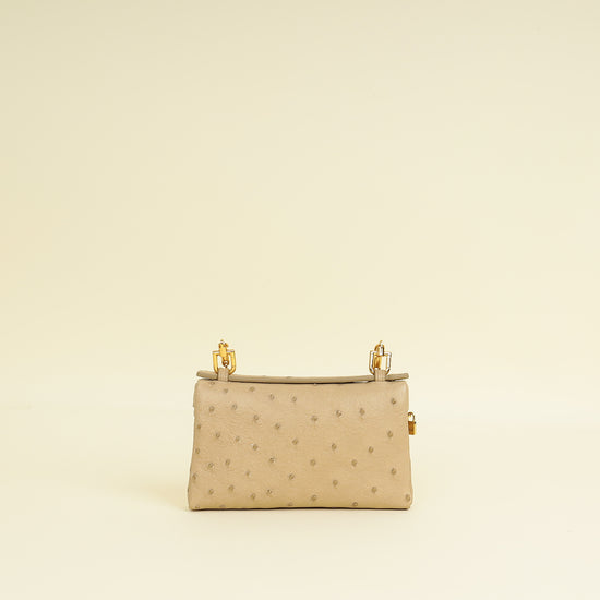 Loro Piana Galet Ostrich Extra Pocket Mini Pouch