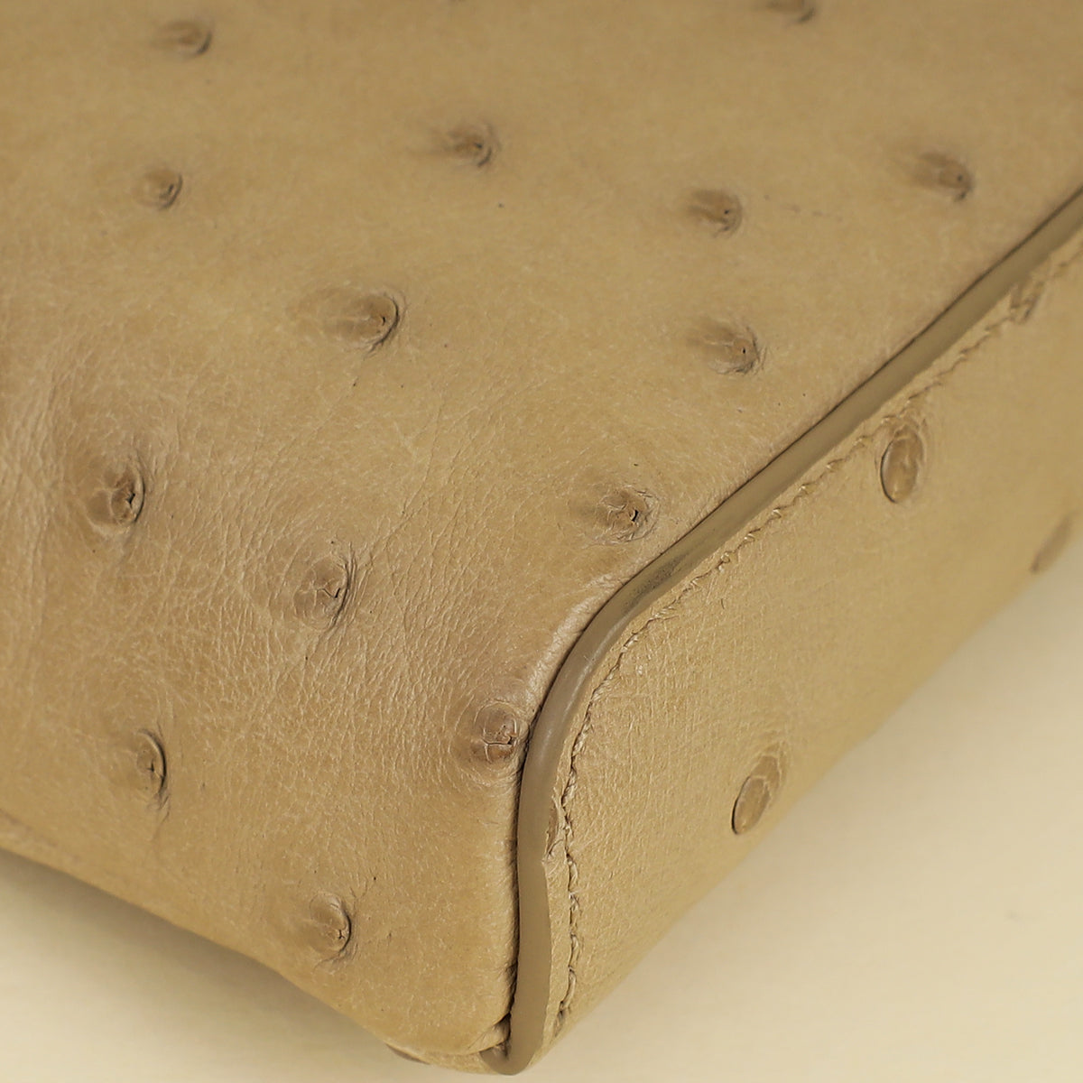 Loro Piana Galet Ostrich Extra Pocket Mini Pouch