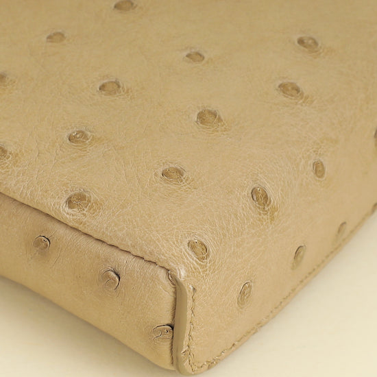 Loro Piana Galet Ostrich Extra Pocket Mini Pouch