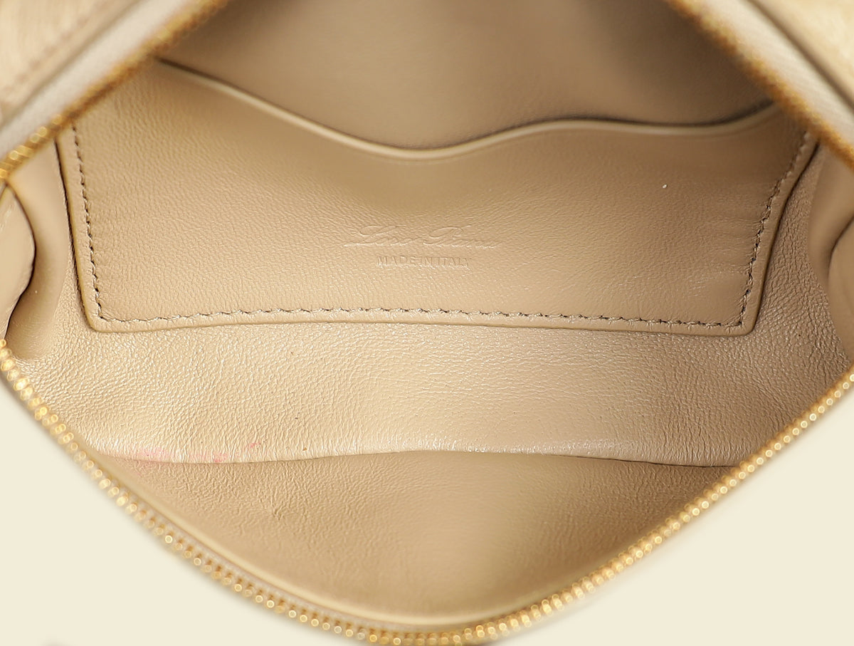 Loro Piana Galet Ostrich Extra Pocket Mini Pouch