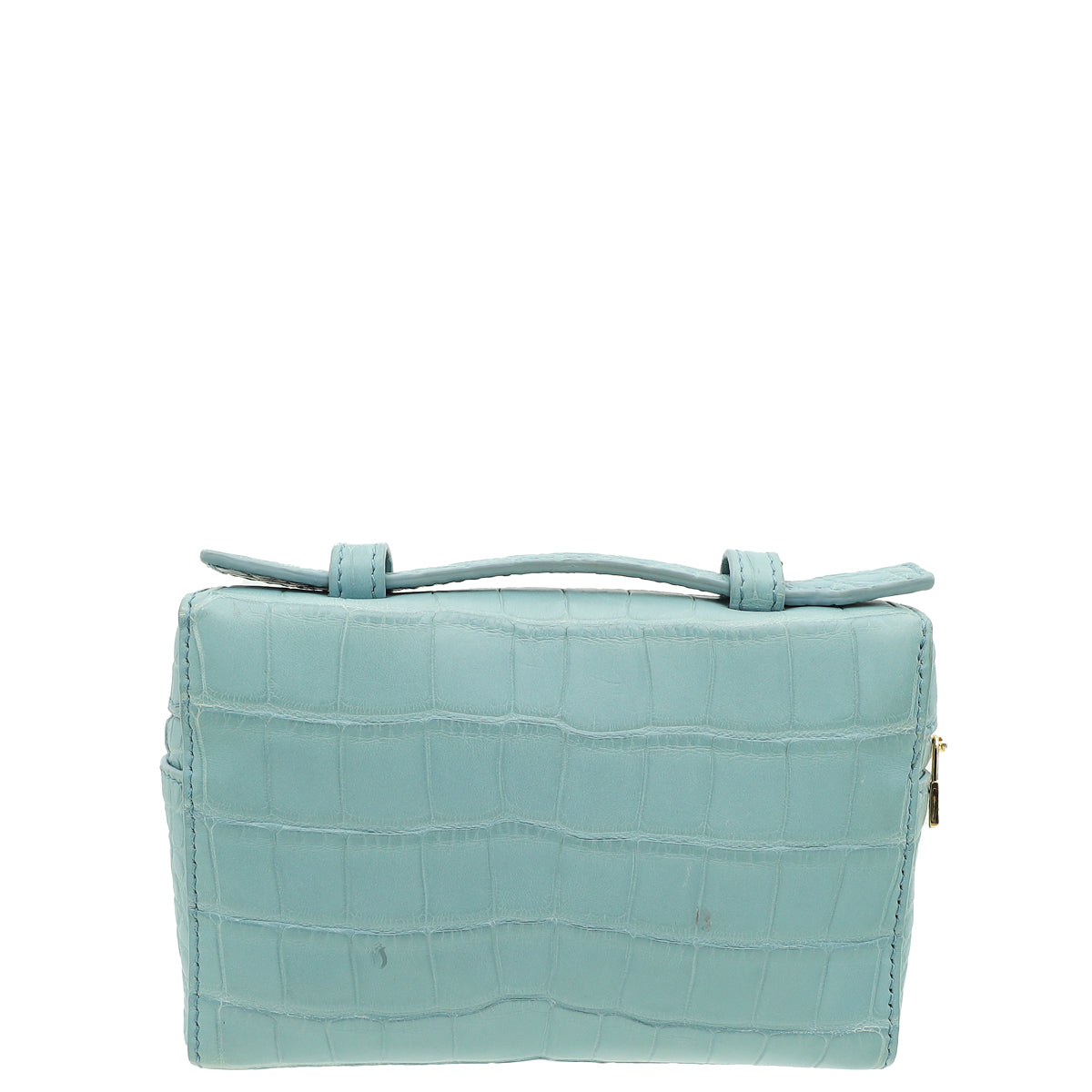 Loro Piana Cloud Blue Alligator Extra Pouch L14 Bag-Loro Piana-THE CLOSET