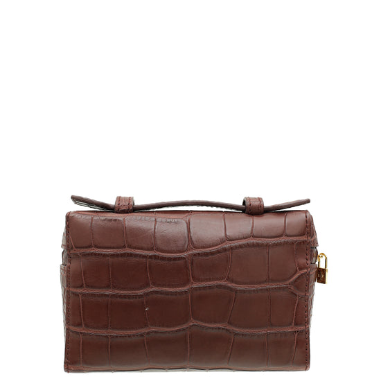 Loro Piana Azuki Beans Alligator Extra Pouch L14 Bag