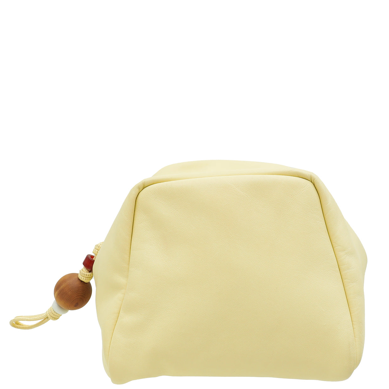 Loro Piana Cream Puffy Pouch Clutch Bag-Loro Piana-THE CLOSET