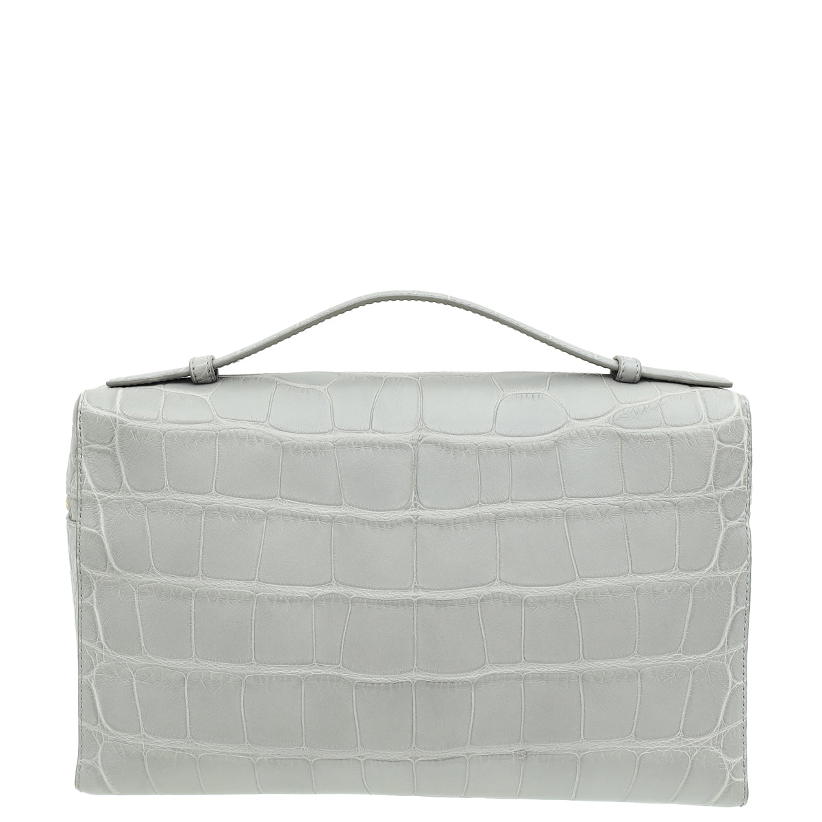 Loro Piana Eucalyptus Gray Soft Matte Alligator Extra Pocket Bag-Loro Piana-THE CLOSET