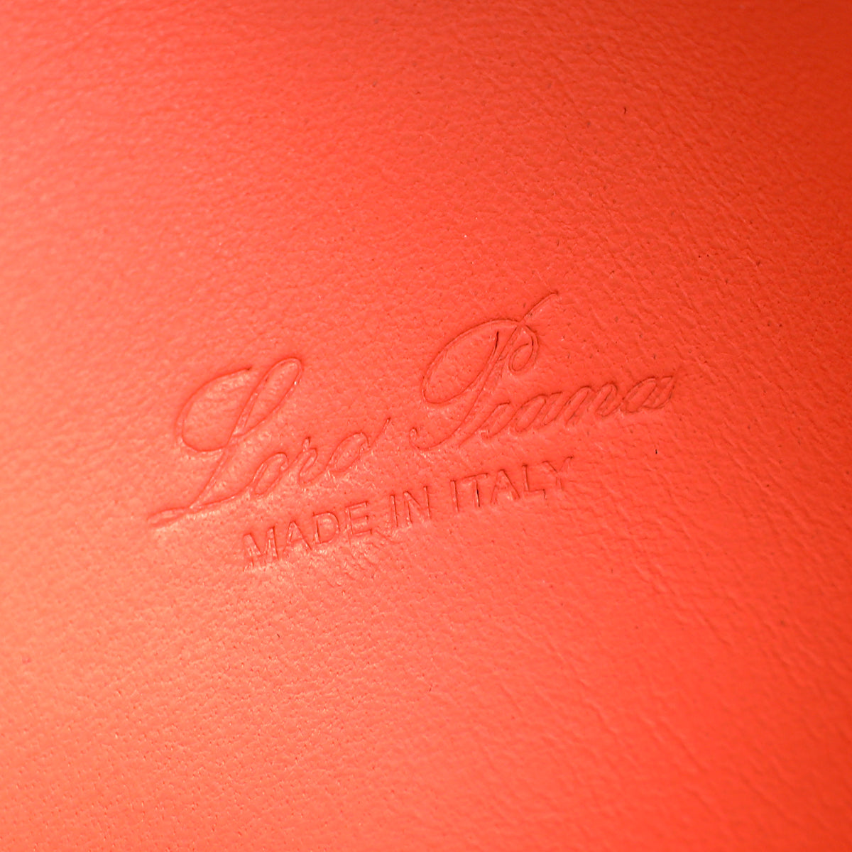 Loro Piana Orange Ostrich Extra Pocket L19 Bag