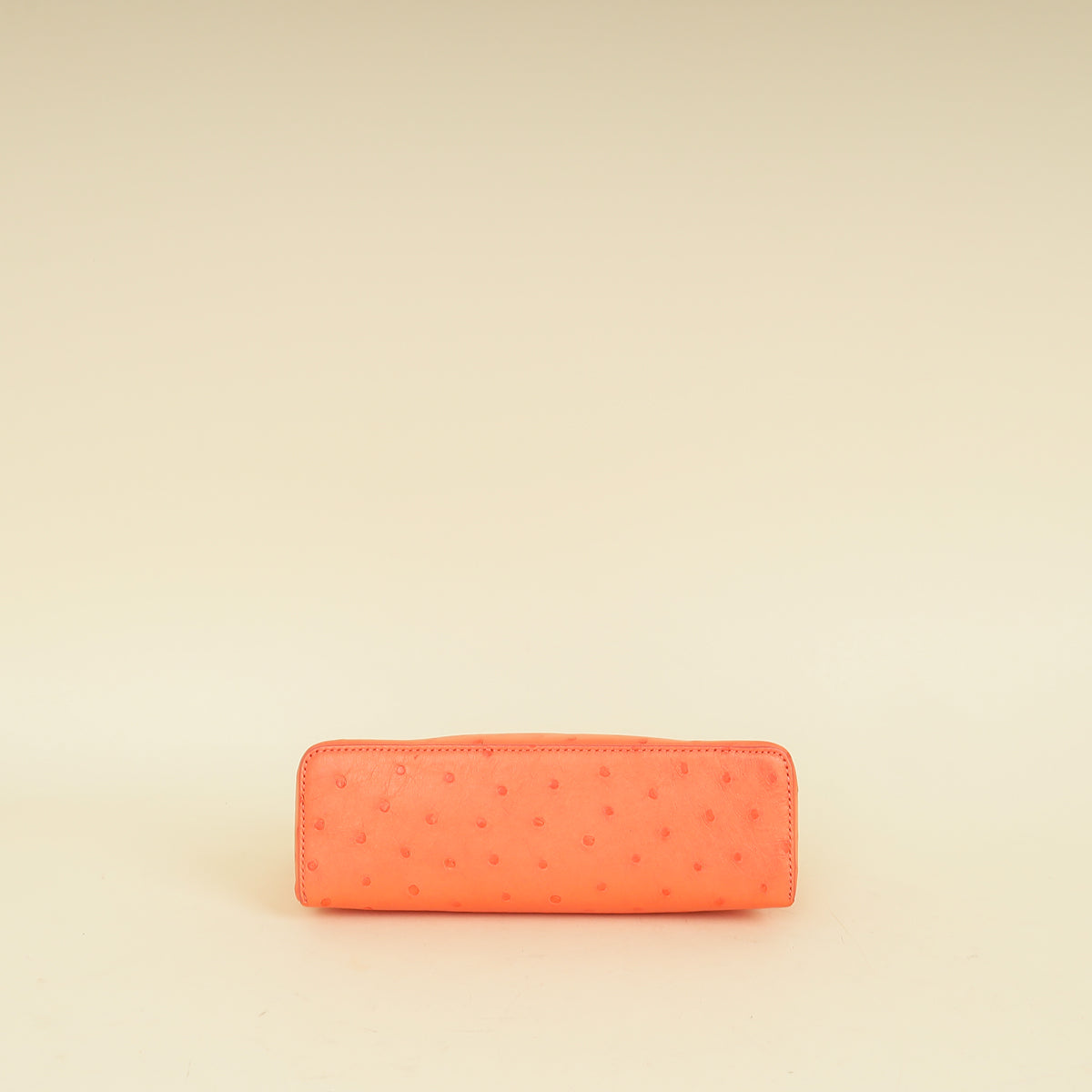 Loro Piana Orange Ostrich Extra Pocket L19 Bag