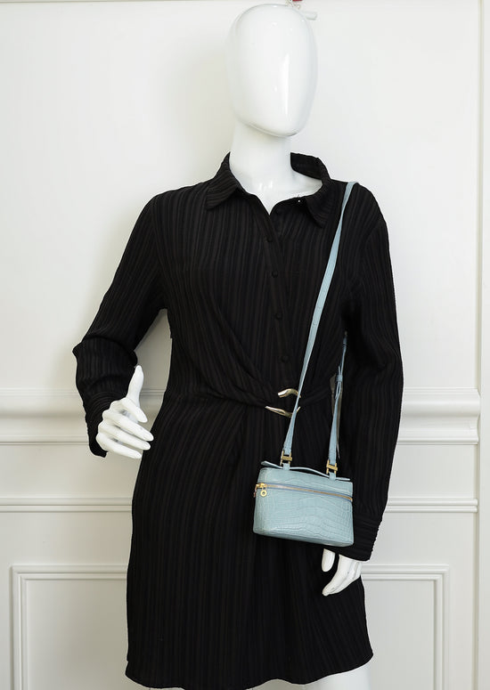 Loro Piana Cloud Blue Alligator Extra Pocket L14