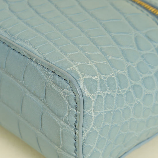 Loro Piana Cloud Blue Alligator Extra Pocket L14