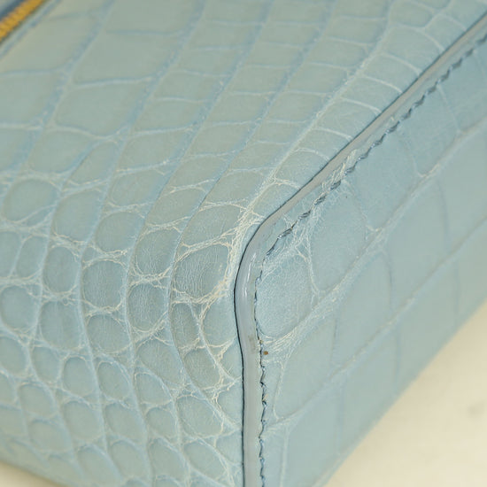 Loro Piana Cloud Blue Alligator Extra Pocket L14