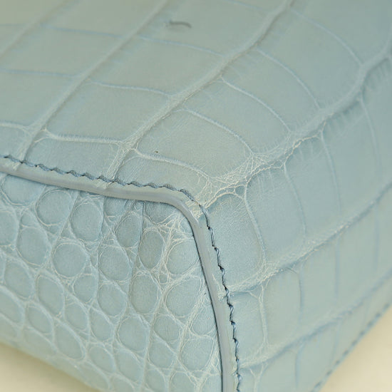 Loro Piana Cloud Blue Alligator Extra Pocket L14