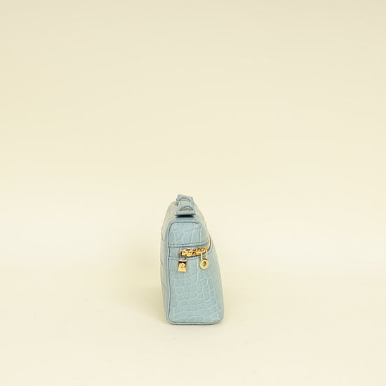 Loro Piana Cloud Blue Alligator Extra Pocket L14