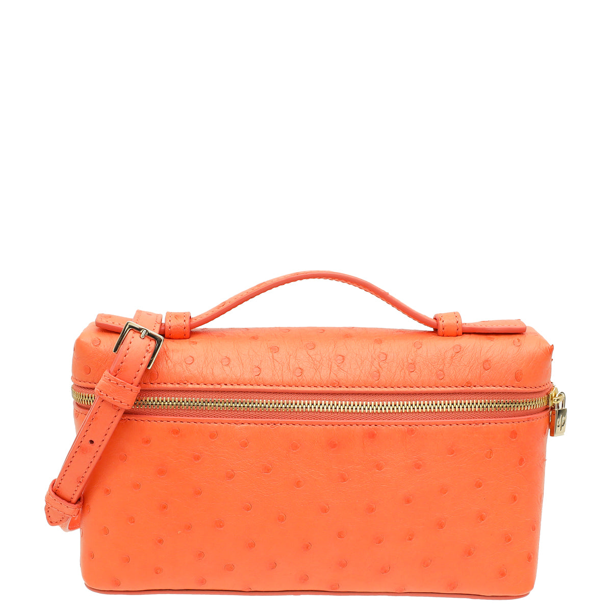 Loro Piana Light Mace Spice Ostrich Extra Pocket L19 Pouch-Loro Piana-THE CLOSET