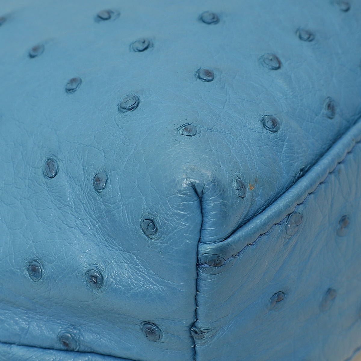 Loro Piana Blue Ostrich Extra Pocket L19 Bag-Loro Piana-THE CLOSET