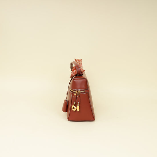 Loro Piana Deep Kummel Extra Bag L27 Bag W/ Twilly-Loro Piana-THE CLOSET