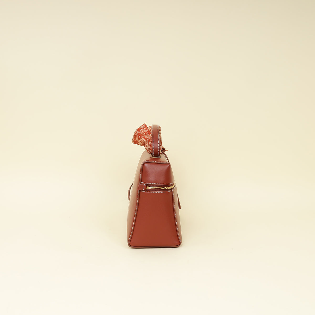 Loro Piana Deep Kummel Extra Bag L27 Bag W/ Twilly-Loro Piana-THE CLOSET