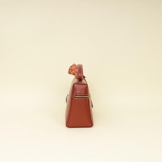 Loro Piana Deep Kummel Extra Bag L27 Bag W/ Twilly-Loro Piana-THE CLOSET