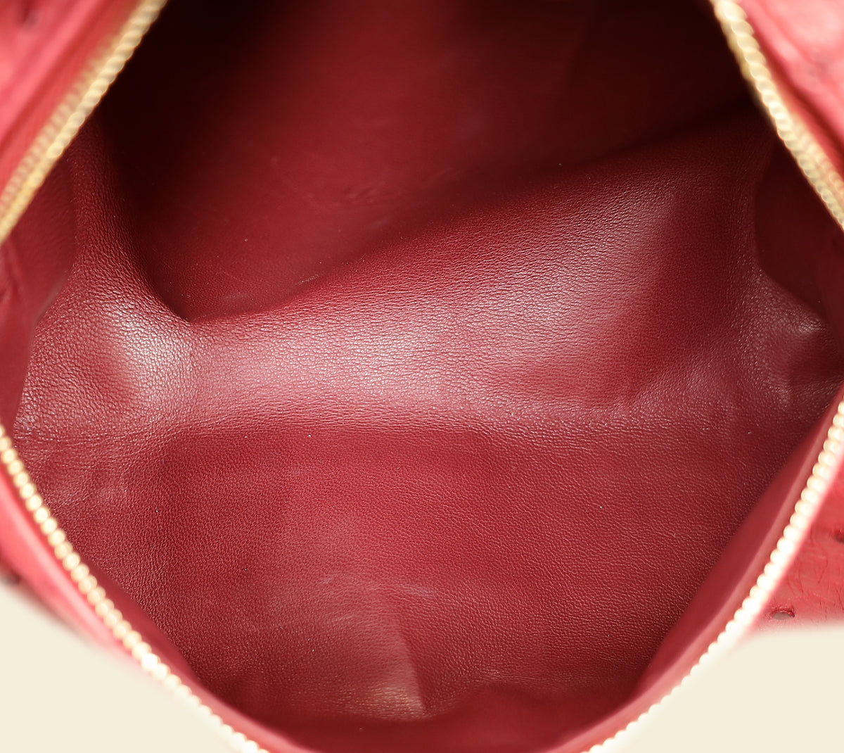 Loro Piana Red Ostrich L19 Extra Pocket Pouch-Loro Piana-THE CLOSET