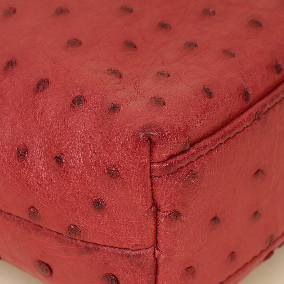 Loro Piana Red Ostrich L19 Extra Pocket Pouch-Loro Piana-THE CLOSET