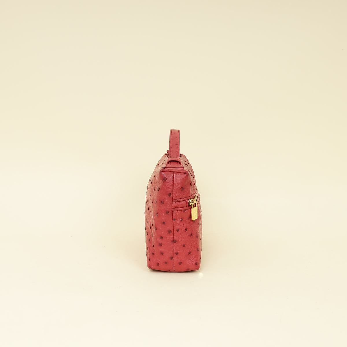 Loro Piana Red Ostrich L19 Extra Pocket Pouch-Loro Piana-THE CLOSET