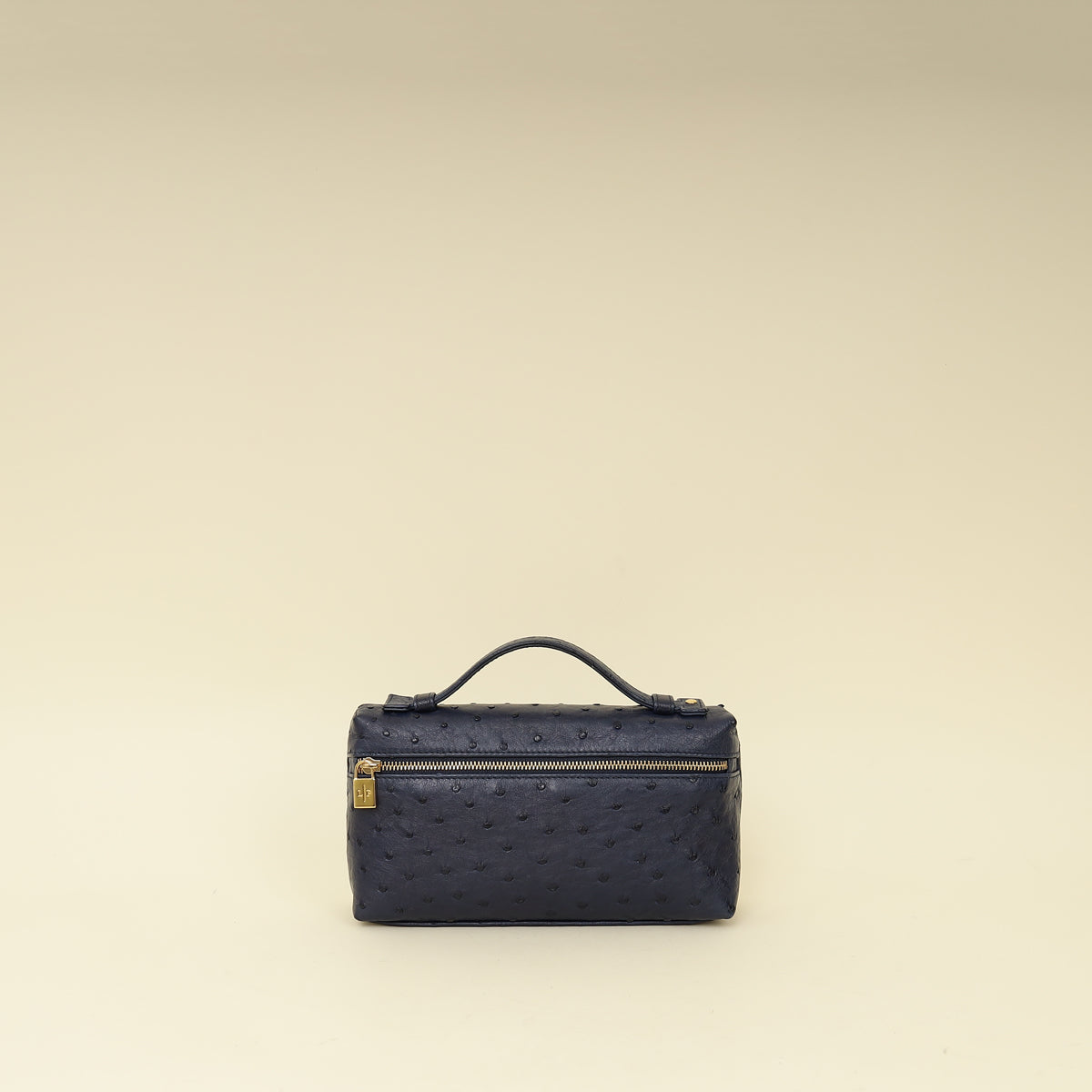 Loro Piana Blue Ostrich L19 Pouch-Loro Piana-THE CLOSET
