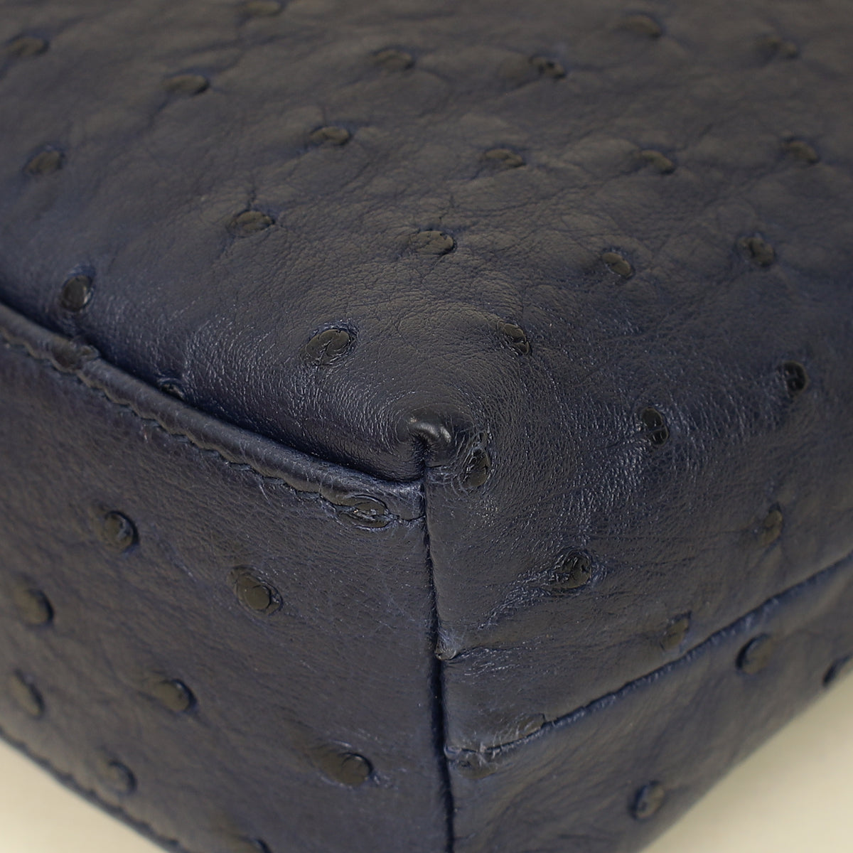 Loro Piana Blue Ostrich L19 Pouch-Loro Piana-THE CLOSET