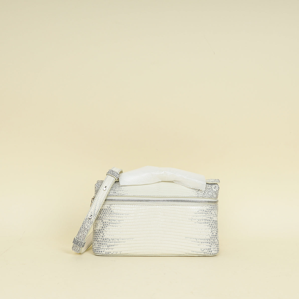 Loro Piana Bicolor Lizard Extra Pocket L19 Himalaya Bag