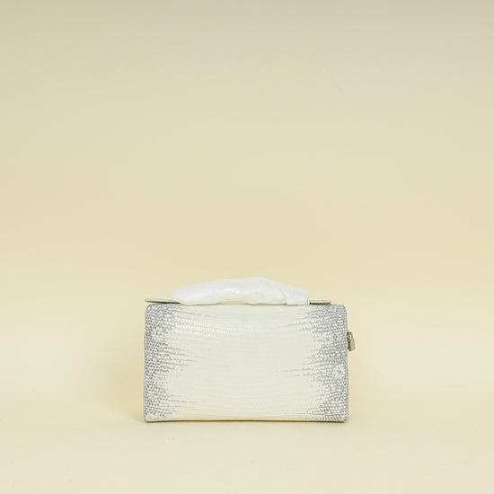 Loro Piana Bicolor Lizard Extra Pocket L19 Himalaya Bag