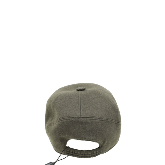 Loro Piana Grey Medium Baseball Cap Cashmere - Storm System