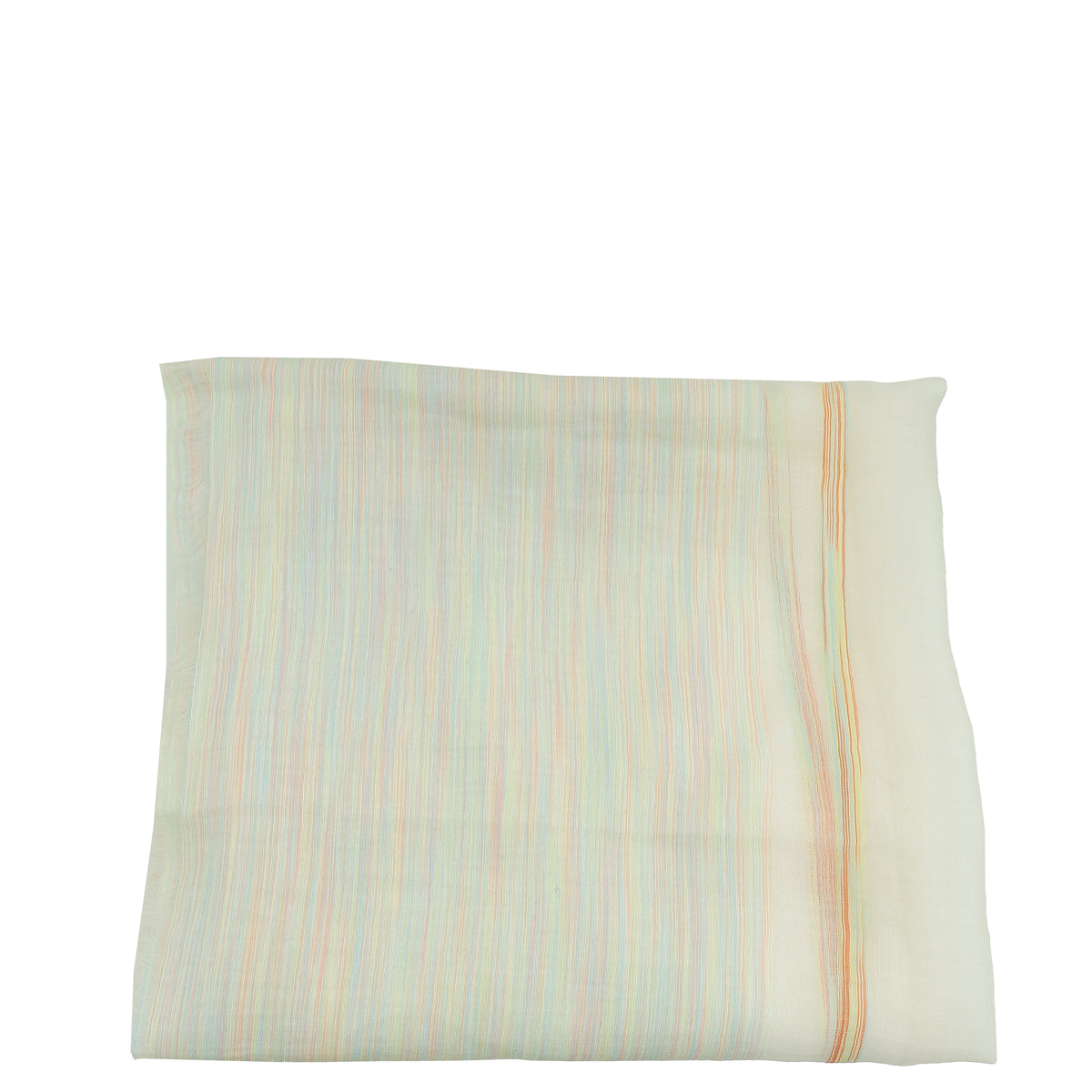 Loro Piana Cream Multicolor Cashmere and Cotton Scarf-Loro Piana-THE CLOSET