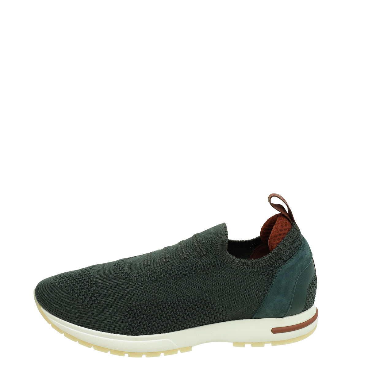 Loro Piana Agano Green 360 LP Microfibre Slip On Sneaker 36.5
