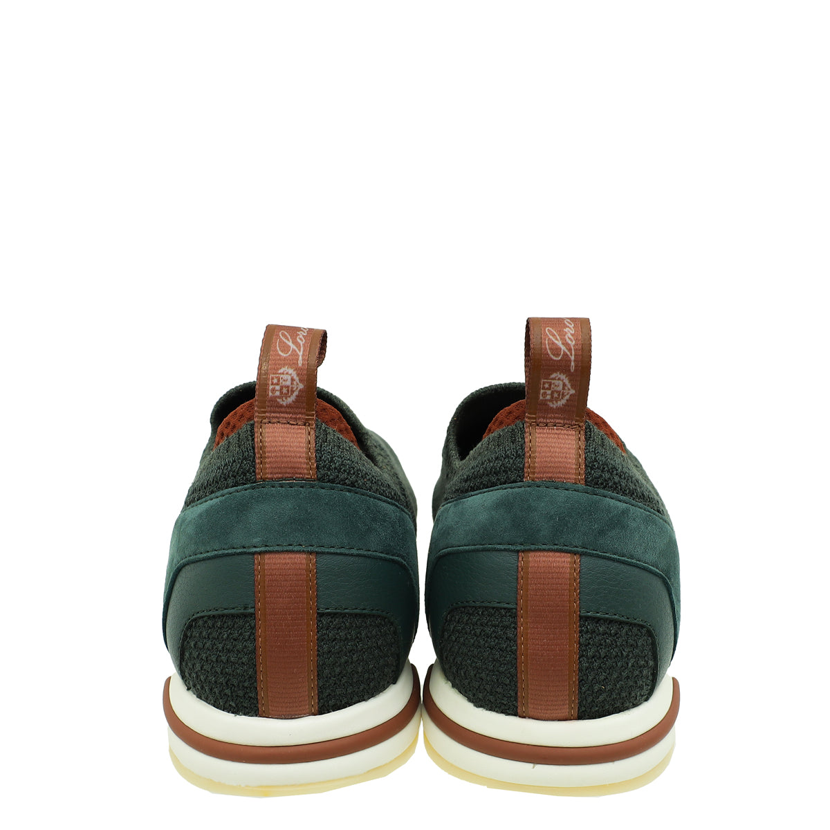 Loro Piana Agano Green 360 LP Microfibre Slip On Sneaker 36.5