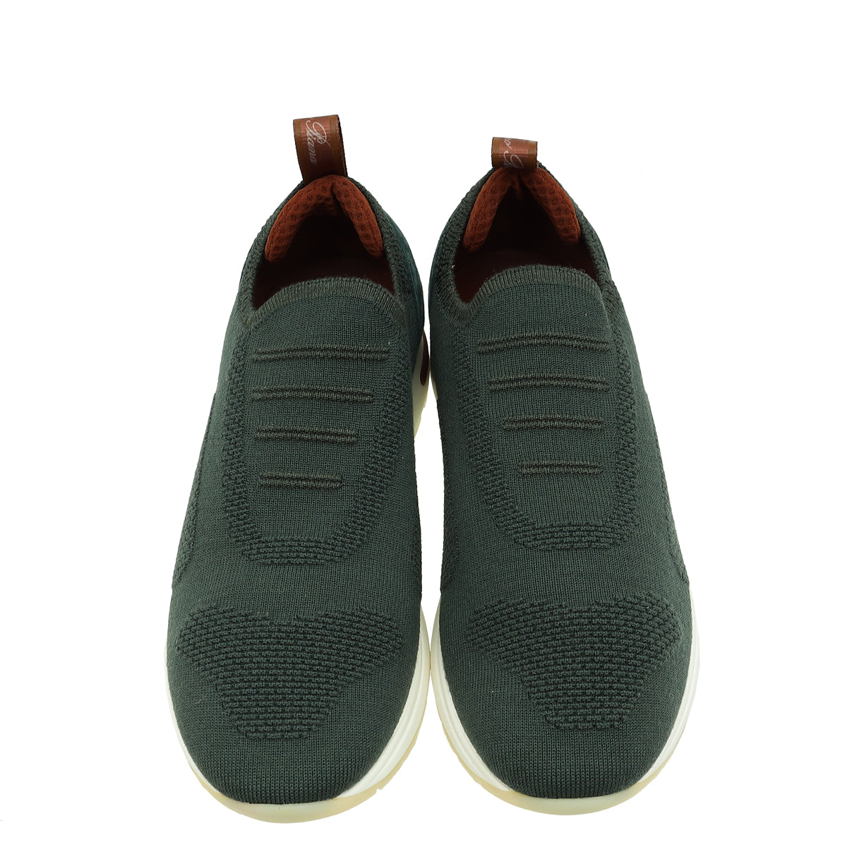 Loro Piana Agano Green 360 LP Microfibre Slip On Sneaker 36.5
