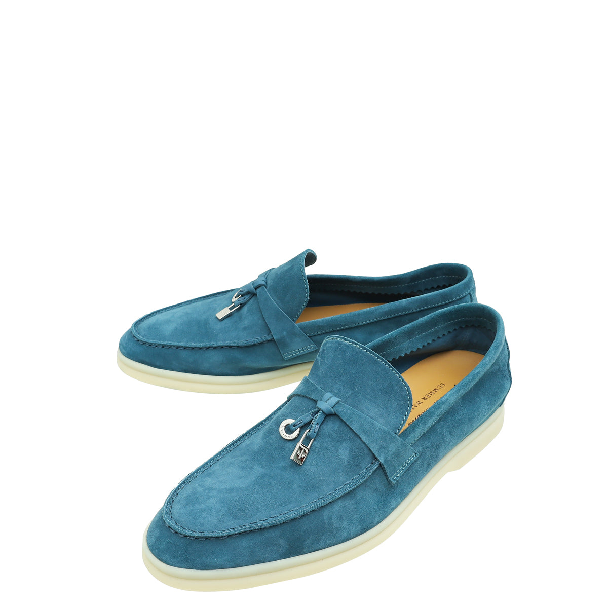 Loro Piana Starry Sapphire Summer Charms Walk Loafer 37