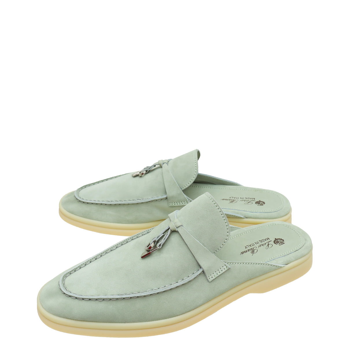 Loro Piana Eucalyptus Babouche Loafers 38.5-Loro Piana-THE CLOSET