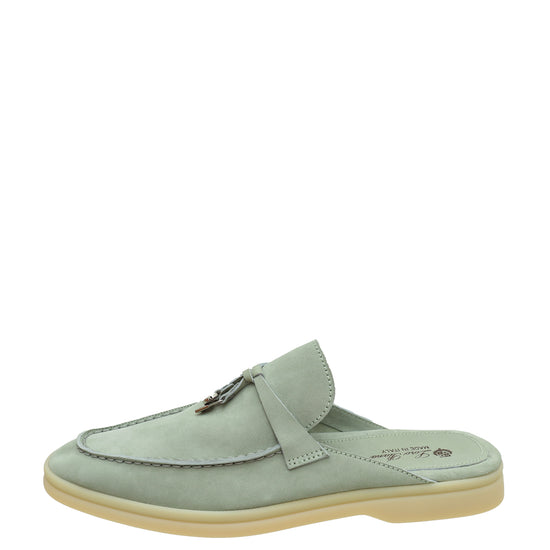 Loro Piana Eucalyptus Babouche Loafers 38.5