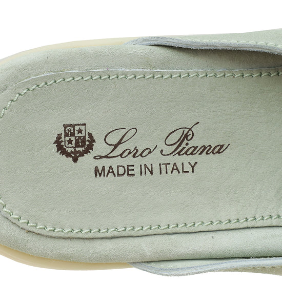 Loro Piana Eucalyptus Babouche Loafers 38.5