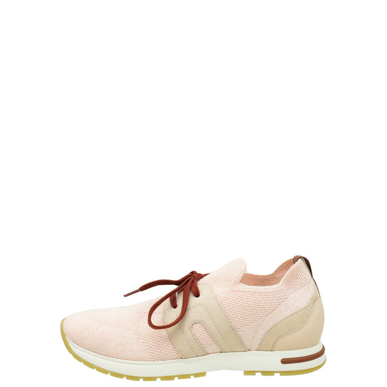 Loro Piana Pink Nouveau 360 LP Flexy Walk Sneaker 38