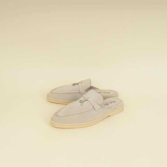 Loro Piana Tapioca Babouche Charms Walk Loafer 39-Loro Piana-THE CLOSET