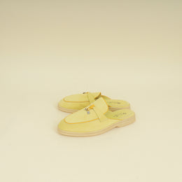 Loro Piana Yellow Babouche Charms Walk Loafer 39