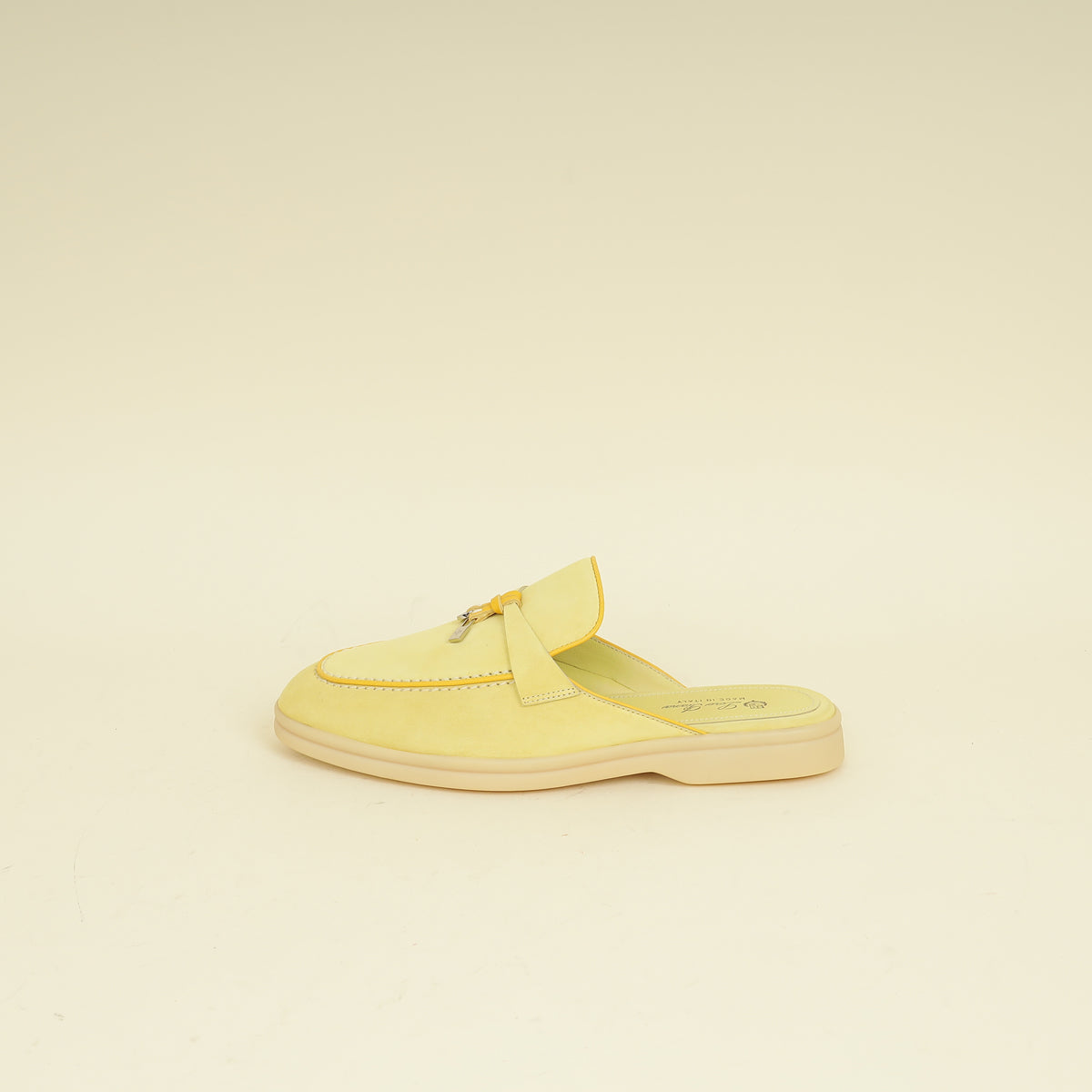 Loro Piana Yellow Babouche Charms Walk Loafer 39