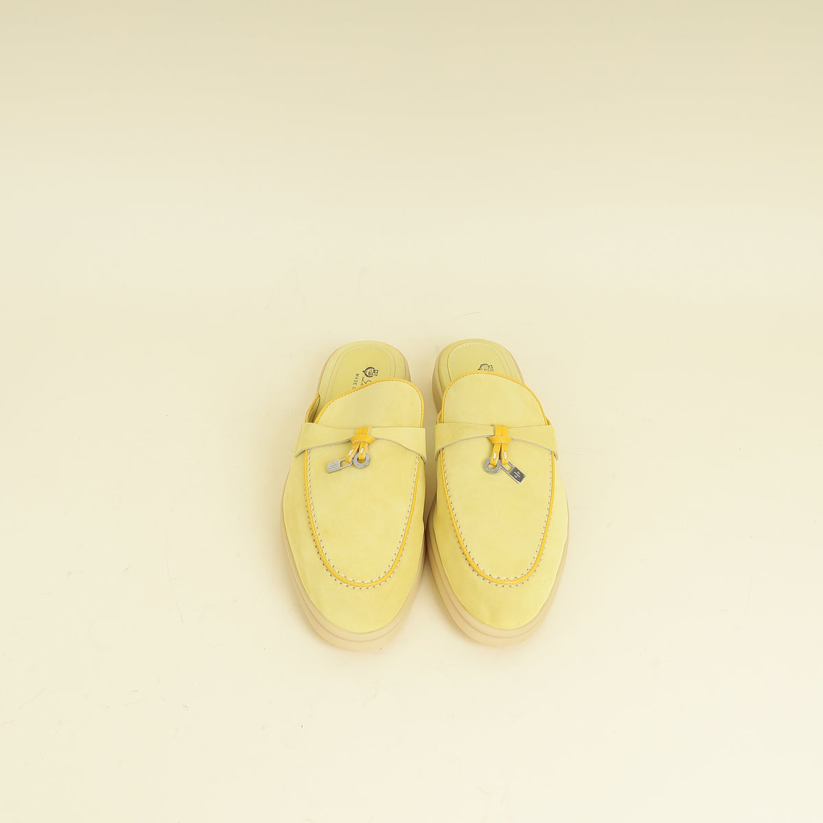 Loro Piana Yellow Babouche Charms Walk Loafer 39