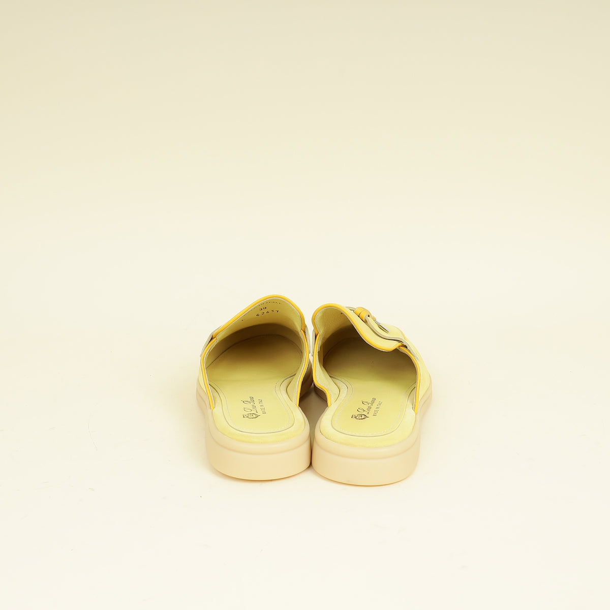 Loro Piana Yellow Babouche Charms Walk Loafer 39