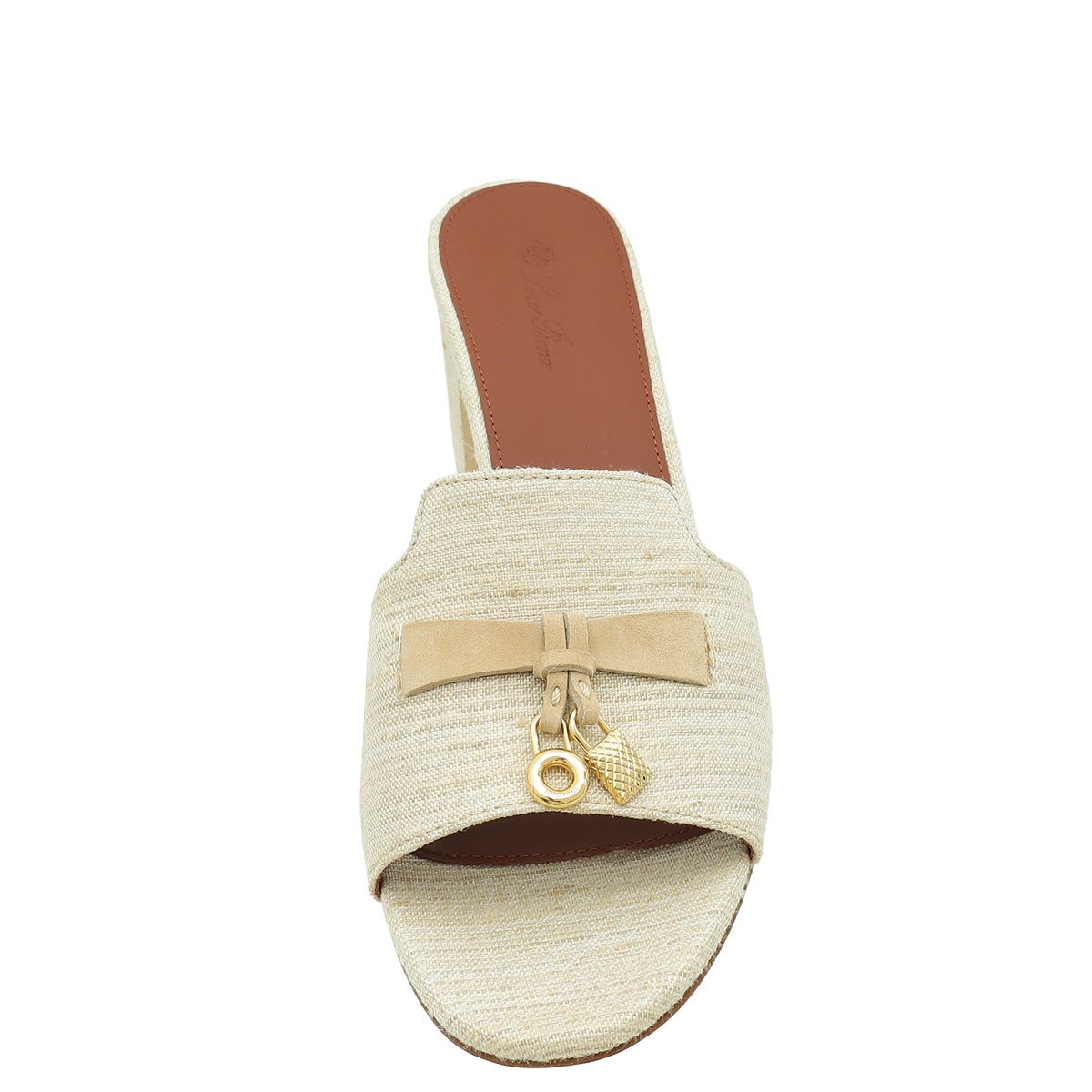 Loro Piana Birch Bark Summer Charm Sandal 40-Loro Piana-THE CLOSET