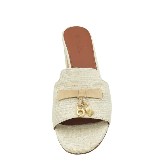 Loro Piana Birch Bark Summer Charm Sandal 40