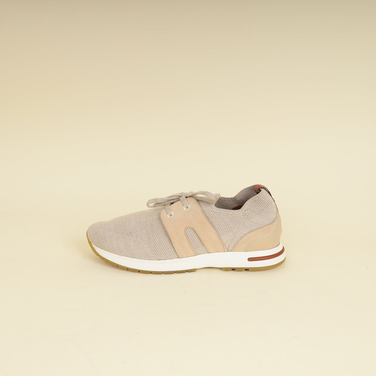 Loro Piana Beige Melange 360 LP Lady Flexy Walk Sneaker 40