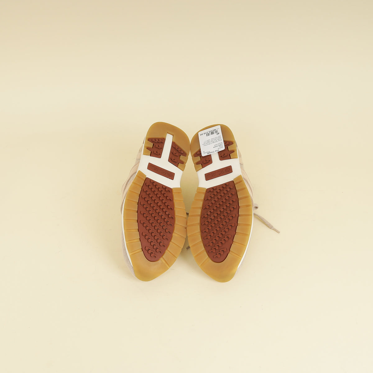 Loro Piana Beige Melange 360 LP Lady Flexy Walk Sneaker 40