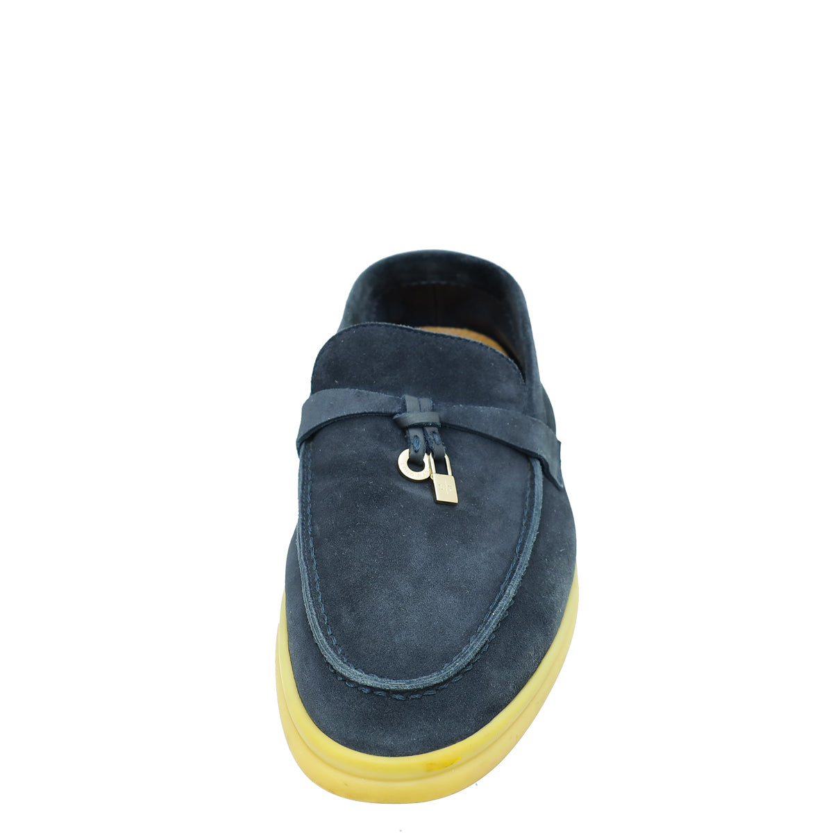 Loro Piana Navy Blue Summer Charms Walk Loafers 35.5-Loro Piana-THE CLOSET