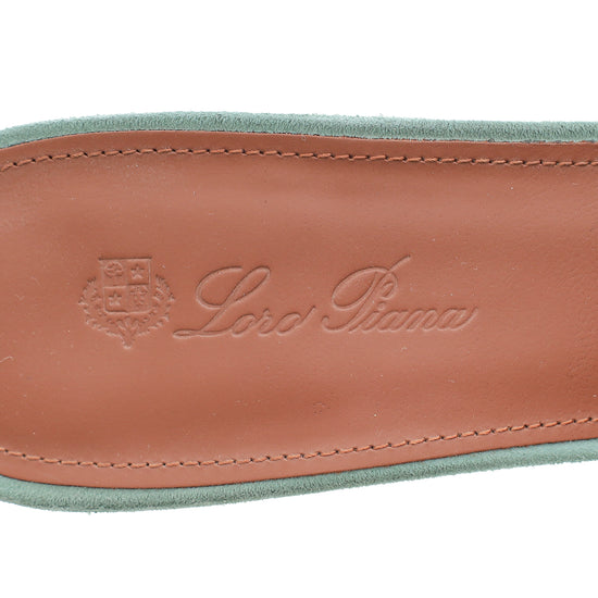 Load image into Gallery viewer, Loro Piana Sap Green Summer Charms Sandal 36

