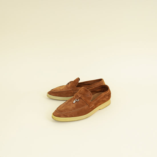 Loro Piana Clove Summer Charm Walk Loafer 37.5